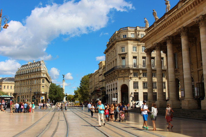 Near the Esplanade des Quinconces in Bordeaux. Image by www.traveljunction.com