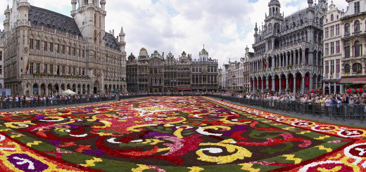 Brussels floral carpet Belgium